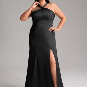Azazie Black Strapless Dress